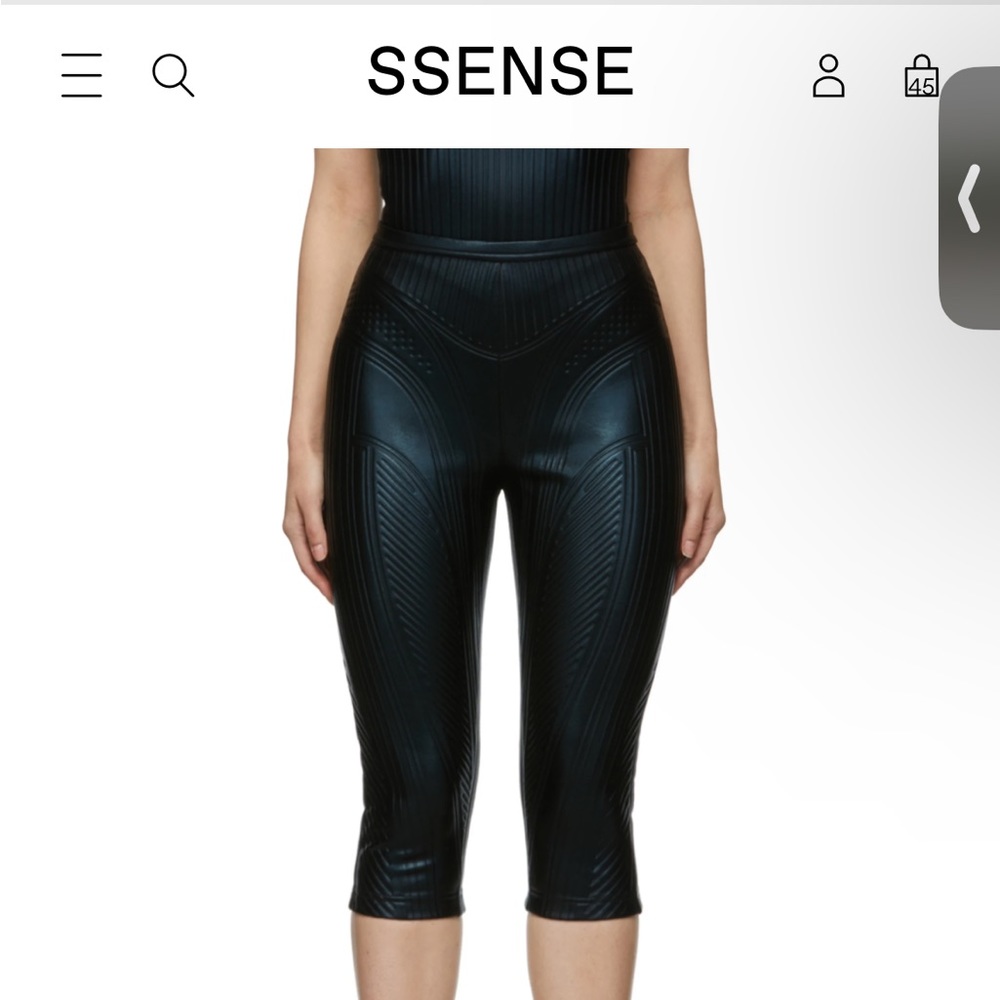 Mugler cropped leggings